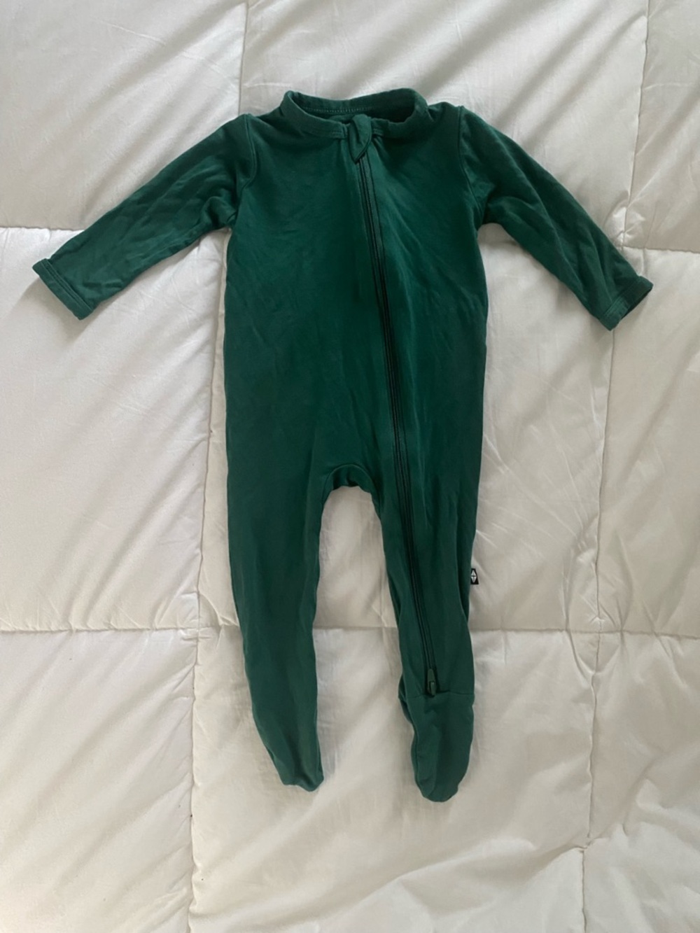 Kyte Baby Teal Green Baby One-Piece Footie with 2 Zipper Pajama, 3-6 months NWOT